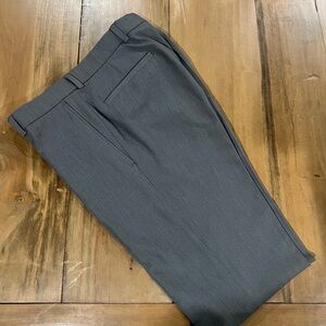 Unbranded Men’s Flat Front Dress Pants, Size 30x32, Charcoal Gray